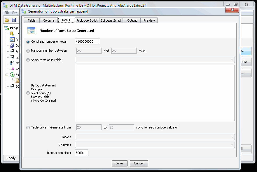 DTM Data Generator: How to execute test data generation project on Linux/UNIX system