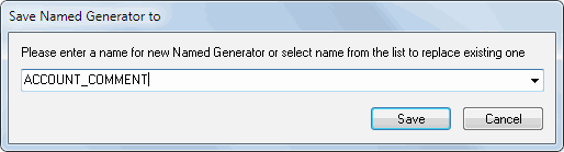 DTM Data Generator: add or replace named generator window