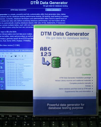 DTM Data Generator Professional DVD BOX