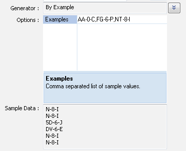 DTM Data Generator for Excel: Data by Examples feature